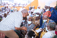 John Dramani Mahama at Yaa Naa'S palace