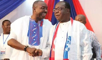 John Boadu, General Secretary and Freddie Blay (l) National Chair of NPP