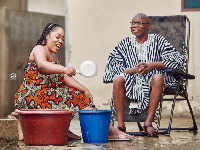 Moesha Boduong and her Dad