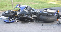 The fall resulted in severe damage to the head of one of the riders who died