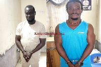 The suspects Mustapha Selemana (27yrs) and Muali Seidu (42yrs)