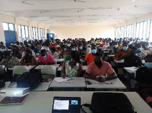 Tertiary students during a lecture