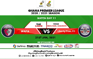 The game is scheduled for 3 pm kick-off at Sogakope