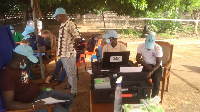 Some electorates at the registration center