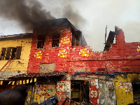 Various shops were badly affected by the fire