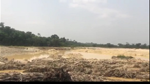 The land has been destroyed by activities of illegal mining