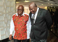 An old photo of Martin Amidu with President Nana Akufo-Addo