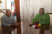 Former President John Mahama (Left) turned 59 today