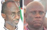 Asiedu Nketia, General Secretary of  the NDC(L) and Obiri Boahen Deputy General Secretary of the NPP