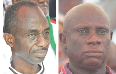 Asiedu Nketia, General Secretary of  the NDC(L) and Obiri Boahen Deputy General Secretary of the NPP