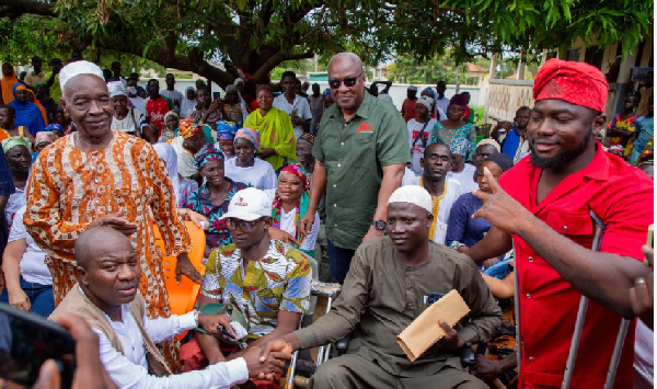 Mahama urged voters to signal dissatisfaction with the NPP