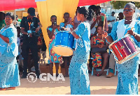 The all-female band displayed their talent at the event