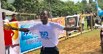 William Amponsah, the winner of the maiden edition of the Asante Akyem Marathon