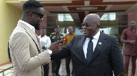 Sarkodie and president Akufo-Addo