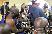 Akufo-Addo confers with Otumfuo during his visit to Manhyia