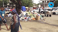 Parts of the city are already filled with heaps of rubbish