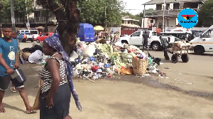 Parts of the city are already filled with heaps of rubbish