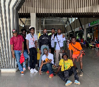 Some members of Free the Youth Ghana in a group photograph