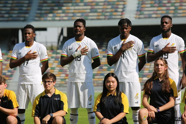 L-R Baba Rahman, Amartey, Salisu, Inaki Williams