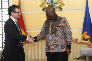 Jon Benjamin meets Nana Akufo-Addo | File photo