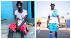 Legon Cities' ailing goalkeeper, William Essu.