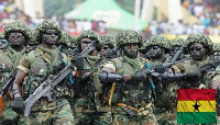 Members of the GAF during a parade