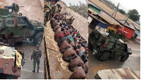 Photos from the military swoop at Ashaiman