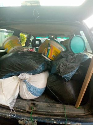 The alleged stolen food from the school’s kitchen