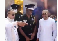 IGP George Dampare met with Rev. Owusu Bempah at a traditional wedding