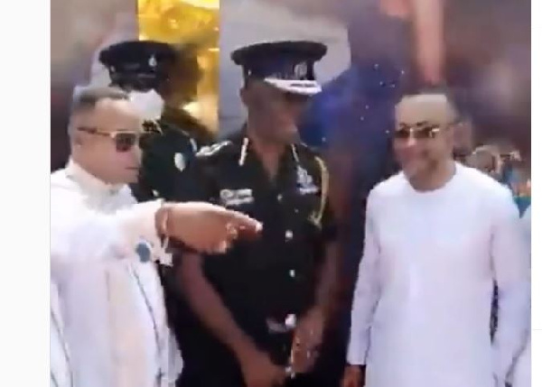 IGP George Dampare met with Rev. Owusu Bempah at a traditional wedding