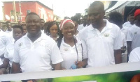 Officials of NABCO during the walk