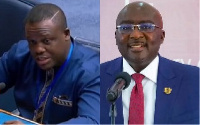 Sam Nartey George (left) and Dr Mahamudu Bawumia