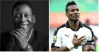 Brazil Pele and Asamoah Gyan