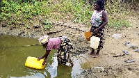 Residents say that the Kwame Ntow stream is their only source of water