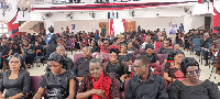 Cross section of the attendees at the final church service