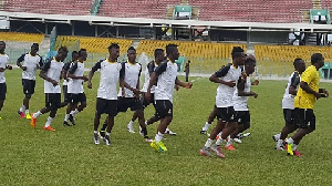 Black Star players jogging