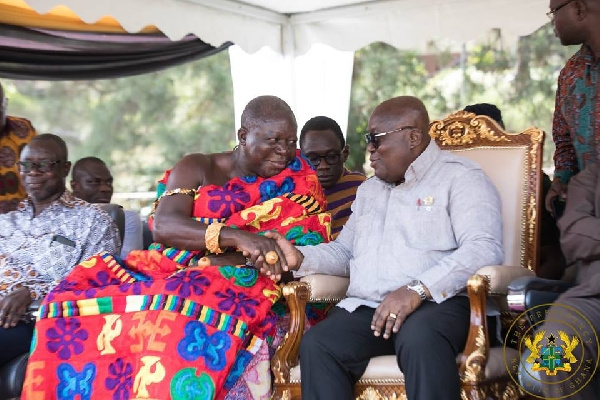 President Nana Akufo-Addo and Asantehene