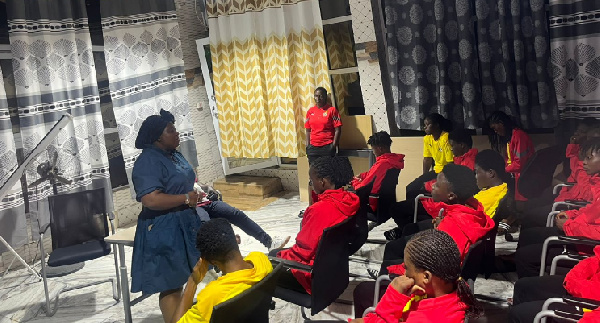 Gifty Oware Mensah visited the Black Princesses in Cape Coast