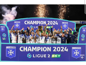 Gideon Mensah and Elisha Owusu concluded their season as champions of Ligue 2