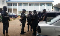 Some policemen at the Kumasi Circuit Court