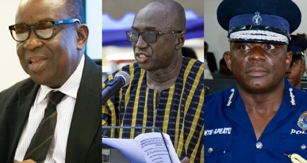 Kan Dapaah, Ambrose Dery and IGP David Asante Apeatu