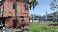 To the left is the fake embassy and to the right is the real one, in very different neighbourhoods