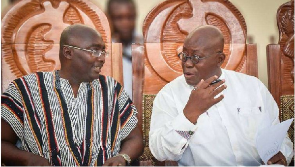 President Nana Akufo-Addo and Vice president Mahamudu Bawumia