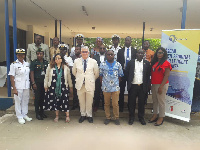 Participants for the IC3 opening ceremony at the Regional Maritime University