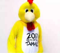 The mascot is a yellow fowl by name Mr. Obia Nye Obia