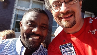 Actor John Dumelo and Former British High Commissioner to Ghana, Jon Benjamin