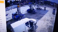 Screenshot from Ablekuma bullion van robbery CCTV footage