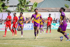 The match played at the Akoon Community Park, saw goals in each half