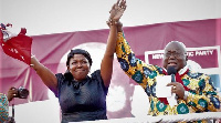 Lydia Alhassan with President Akufo-Addo