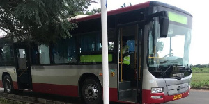 One of the H.M Boafo shuttle buses